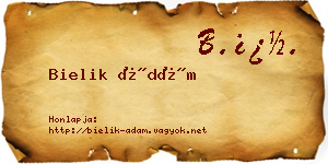 Bielik Ádám névjegykártya